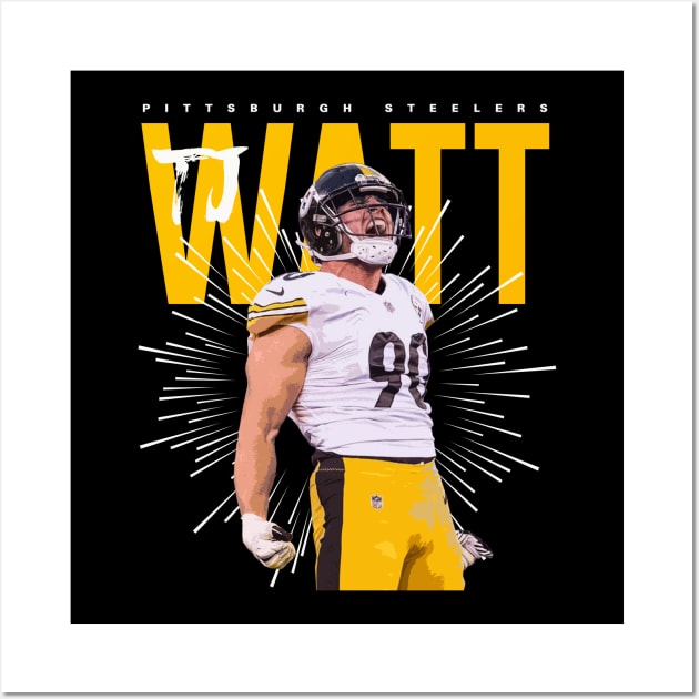 T.J. Watt Wall Art by Juantamad